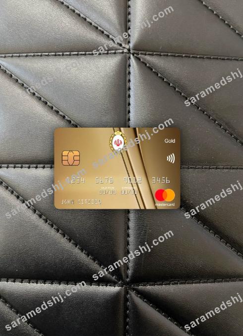 Iran Melli Bank mastercard gold photolook front